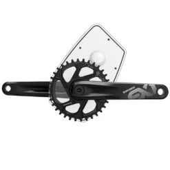 Flyer SRAM E-Bike Kurbelset EX1 ISIS - Schwarz -E-Bike-Zubehör sram e bike kurbelset ex1 isis schwarz beispiel 2